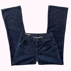 Citizens Of Humanity Dark Blue Wide Leg Jeans